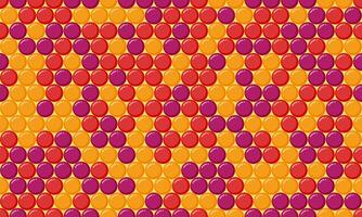 Seamless dotted pattern with colorful circles, ideal for textile fabrics, wallpaper, or abstract backgrounds. A trendy geometric design for creative decor. vector