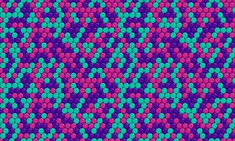 Geometric polka dot pattern with colorful spots, perfect for seamless wallpaper, textile prints, and modern poster backgrounds with an abstract touch. vector