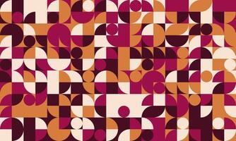 Seamless geometric pattern featuring clean shapes and mosaic texture. Ideal for abstract backgrounds, trendy poster artwork, or modern textile designs. vector