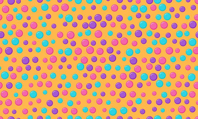 Colorful dotted pattern featuring round spots in a repeating layout. Ideal for creating abstract backgrounds, seamless textiles, and geometric wallpapers.