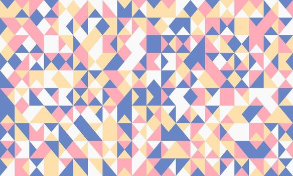 Minimal geometric design with sharp shapes and mosaic repetition. Ideal for seamless backgrounds, modern textile patterns, or trendy poster covers. vector