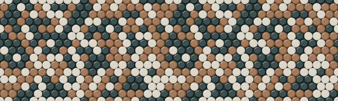 redondo punteado modelo con geométrico sencillez. ideal para textil telas, fondo de pantalla, o póster huellas dactilares. resumen diseño para sin costura antecedentes. vector