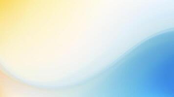 Abstract Pastel Yellow Blue Gradient Background Soft Curves Design vector
