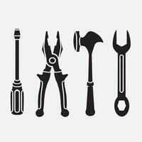set of tools good for icons, symbol, silhouette design, etc vector