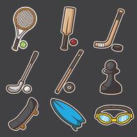 sets of element sport good for sticker design, pattern, t shirt, pin design and graphic design vector