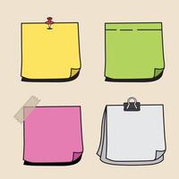 set of sticky note good for design graphic vector