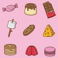 Dessert assets for your design and brand vector