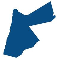 Jordan map in blue color vector