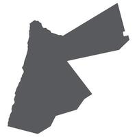 Jordan map in grey color vector