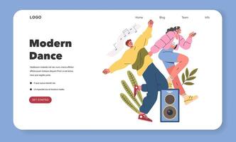 Hobby Dance. Flat Illustration vector