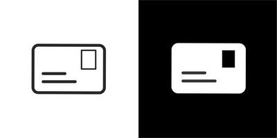 a black and white icon of a document and a white one vector