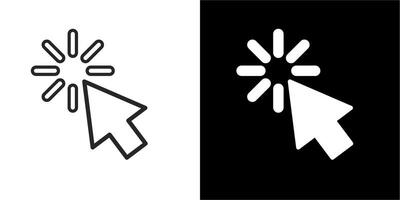 arrow pointing to the left and right, on black and white color vector