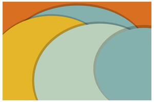 colorful abstract background illustration of a circle wave vector