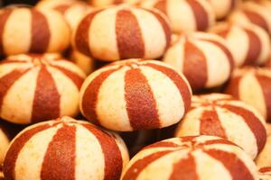 A Towering Pile of Deliciously Striped Cookies Is Simply Waiting to be Enjoyed by All, Everyone photo