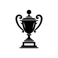 Award Trophy Silhouette Illustration for Graphic Design Projects vector