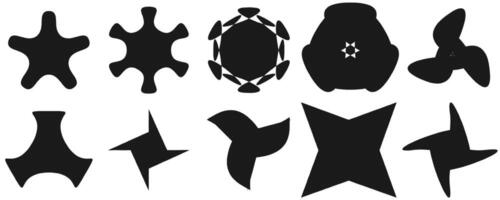 Abstract Brutalist Shapes Pack - Minimal Geometric Design vector