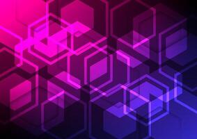 Abstract background with hexagon shape vector