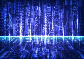 Abstract background with blue elements technology vector