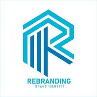 Letter R logo vector