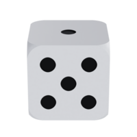 Dice - Medium High View at 270 Degrees png