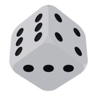Dice - Lower Medium View at 135 Degrees png