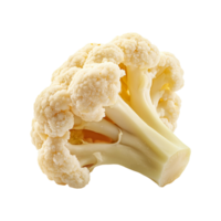 Fresh Cauliflower vegetable slice on transparent background png