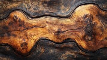 Close-up of textured wood grain with rich colors, nature pattern concept photo