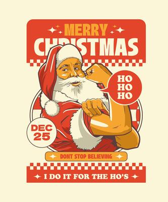 Don't Stop Believing Retro Cartoon Illustration Design