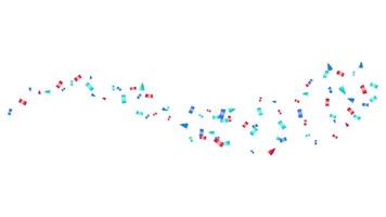 confetti glitter of different shapes and sizes flying abstract design element vector