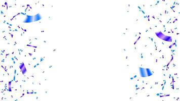 Celebration frame background with confetti seamless repeat vertically element isolated, illustration vector