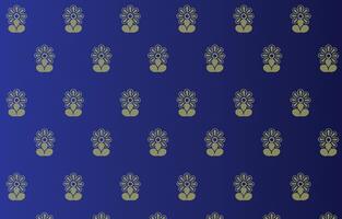tree pattern in Indian style vector