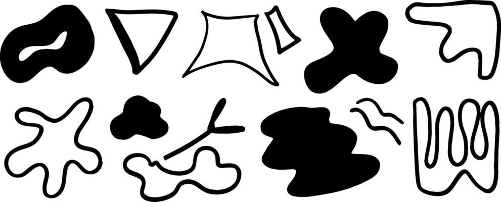 Creative Abstract Doodle Set for Modern Themes