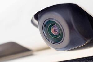 car rear view camera close up for parking assistance photo