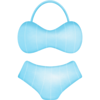 light blue bikini for summer hand drawn transparency illustration. png
