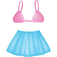 Bikini for summer hand drawn transparency illustration. png