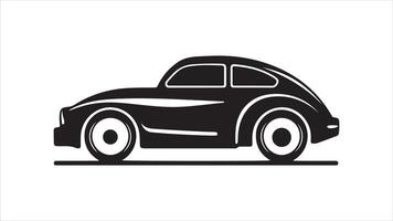 Linear style car icon with transport symbols vector