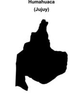 Humahuaca department, Jujuy blank outline map vector