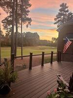 Sunset in the backyard photo