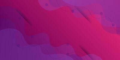 Popular wavy purple abstract background with shadow and wavy lines. Dark pink gradient color on the background. Eps10 vector