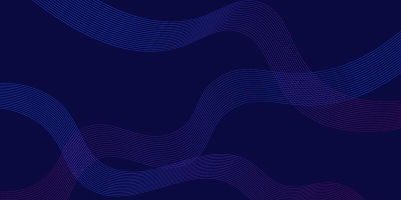 3D modern wave curve abstract presentation background. Luxury paper cut background. Abstract decoration, gold pattern, halftone gradient, Dark blue background