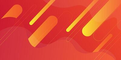 Abstract colorful yellow and orange gradient illustration background with rectangle and 3D wave pattern. Dynamic and luxurious design. Eps10 vector