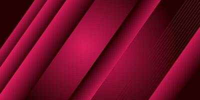 Abstract dynamic bright pink gradient illustration background with simple rectangular shadow pattern with 3d look. Futuristic and luxury design. Eps10 vector