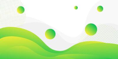 Simple wave green frame geometric business banner design. Creative banner design with curved shapes and lines on white background for template. Simple horizontal banner. eps10 vector