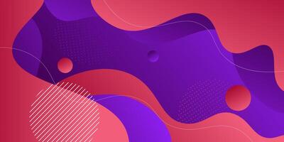 Abstract 3D background colorful waves with soft red and purple gradient on the background. Eps10 vector