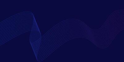 Abstract particle dots lines dark blue background. Glowing neon lines, magic energy space light concept, abstract background wallpaper design. vector