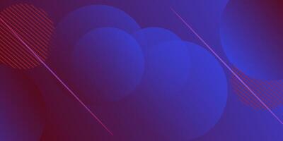 Dynamic abstract purple and blue bubble gradient illustration on geometric background with simple circle pattern. Cool and bright design. Eps10 vector