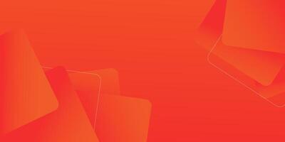 Simple abstract curved rectangle orange background with overlapping shape shadows. Colorful orange design with simple pattern. Simple and modern concept. Eps10 vector