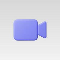 3d Realistic Camera icon illustration vector