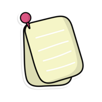 Note paper and stickers Collection of notebooks with rounded corners Blank paper, lines, minimalist colors png