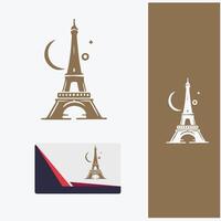 Eiffel tower View Creations logo vector